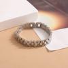Htpwe Stainless Steel Watch With Bracelet Can Be Diy For Men 18k Gold Plated Couple Holiday Gift Bracelet Party Daily Zircon