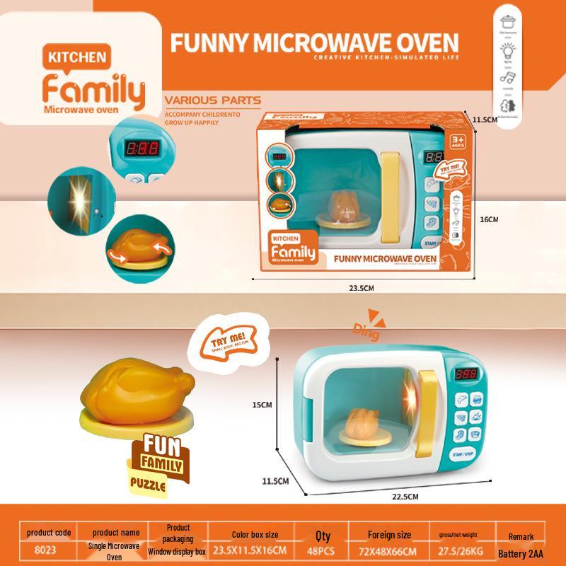 Popular Kids Role-Playing Kitchen Timer Microwave Toy - Educational and Fun Gift