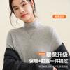 Women's Long Sleeve Knit Top Turtleneck Casual Thermal Underwear Warm Wool Silk Blend Base Layer Shirt