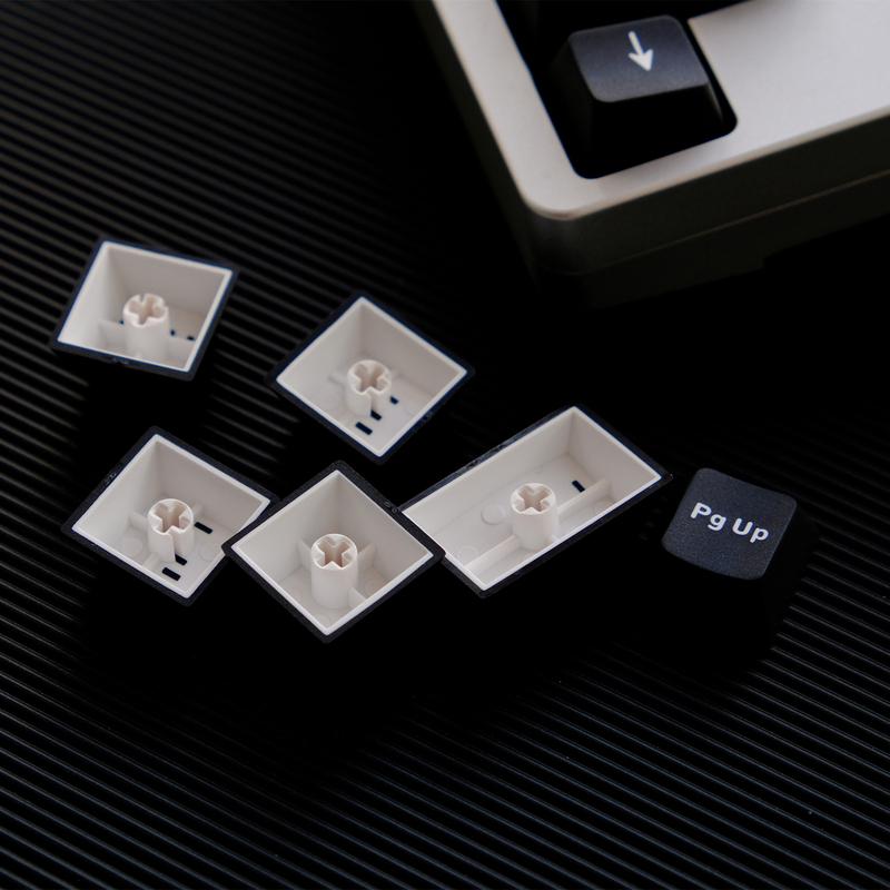 GMK WOB/wOB Keycaps Double Shot 114 Keys PBT Cherry Profile Alice Layout White Black Keycaps For Mechanical Keyboards 7u Keys