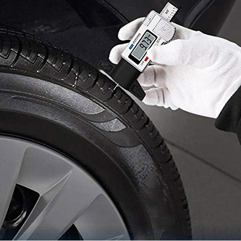 Digital Car Tyre Tire Tread Depth Gauge Meter Auto Tire Wear Detection Measuring Tool Caliper Thickness Gauges