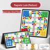 Extra-Large Magnetic Ludo Board Game with Wooden Pieces