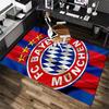 1Pc Football Team Cartoon Print Carpet High Quality Comfortable for All Seasons, Home Decor