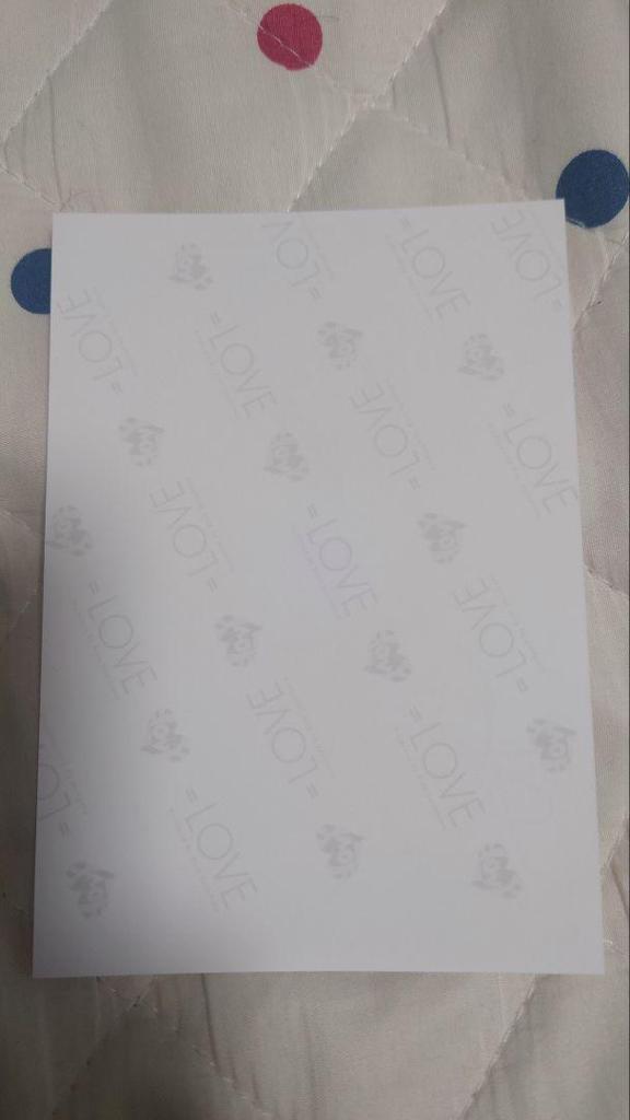 [USED] Equal Love Otoshima Risa Raw Photo Handwritten