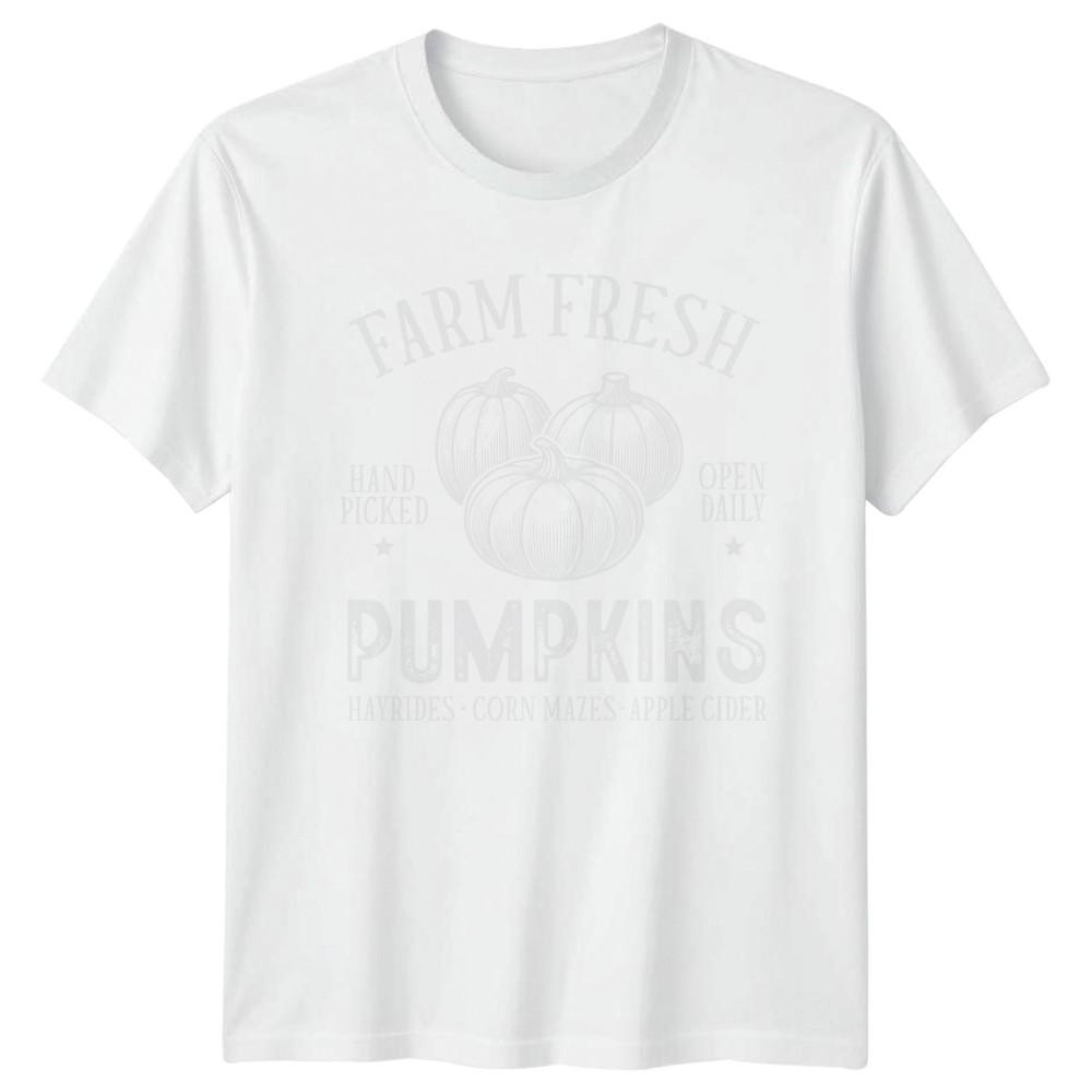 Farm Fresh Pumpkins Autumn Harvest Seasonal Unisexs Unisexs Graphic Tee S