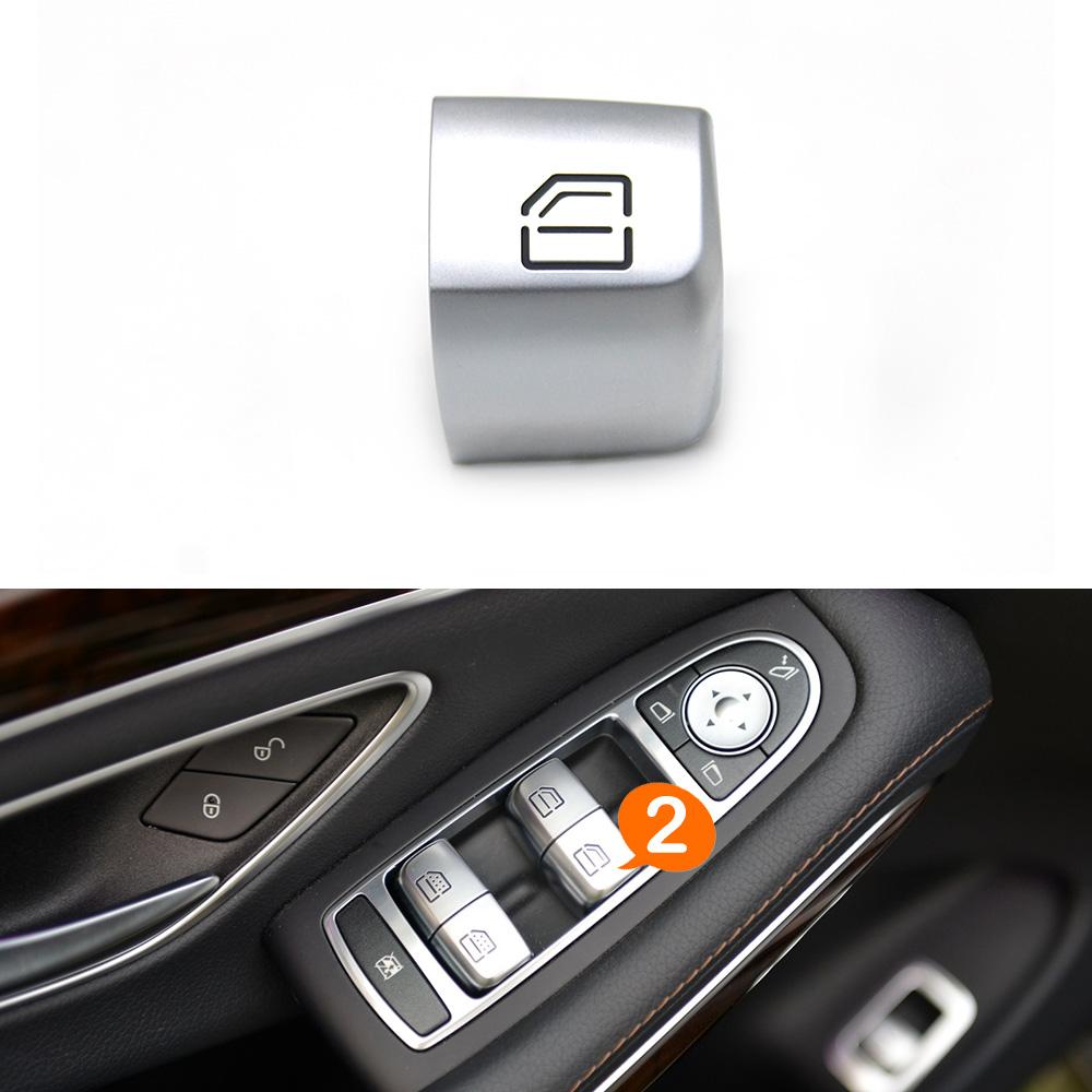 Interior Car Window Lifter Switch Button Cover Cap Replacement For Mercedes Benz S E Class W222 W213 S320 S400 S450 S500
