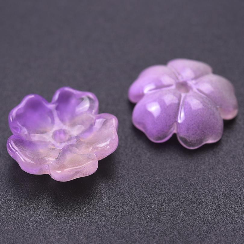 30pcs/Lot Ancient Glass Flower Bead Caps For Jewelry Making Supplies Handmade Earrings Headwear Bracelets Accessories Wholesale