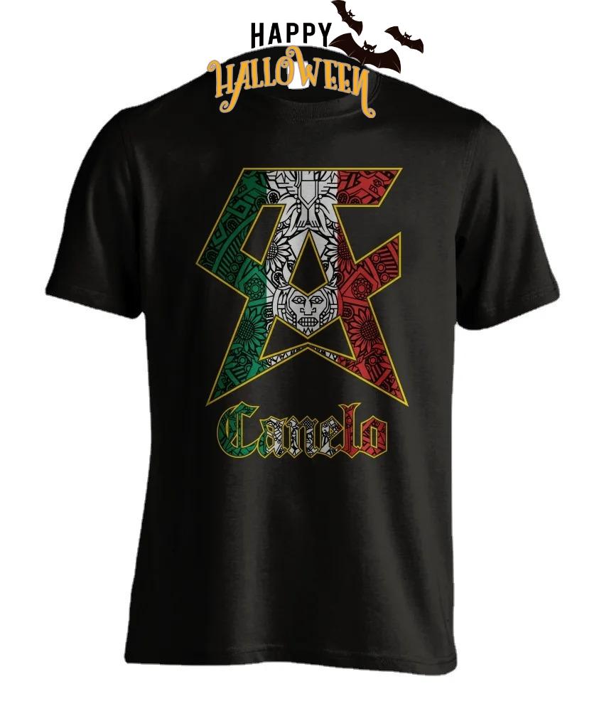 Canelo Boxing Mexican Style Mexico Saul Alvarez Logo Symbol Mens TShirt Cotton ONeck Short Sleeve Mens T Shirt Size S3XL