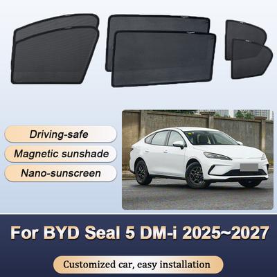 Sun Shades For BYD Seal 5 DM-i 2026 2025~2027 Sunshade Windshield Heat Insulation Curtain Privacy Window Visor Car Accessories