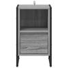 Nightstand Sonoma Grey 39.5 x 30 x 50 cm Engineered Wood