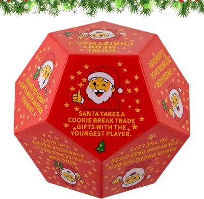 Hilarious Santa Swap Gift Exchange Dice,3*3in Exchange Gifts Dice,Christmas Stocking Stuffers Gift Exchange Dice Games for Family Party,Gifts for Xmas