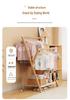 Compact Kids' Floor Clothes Rack: Foldable, Short, and Perfect for Bedrooms & Drying.