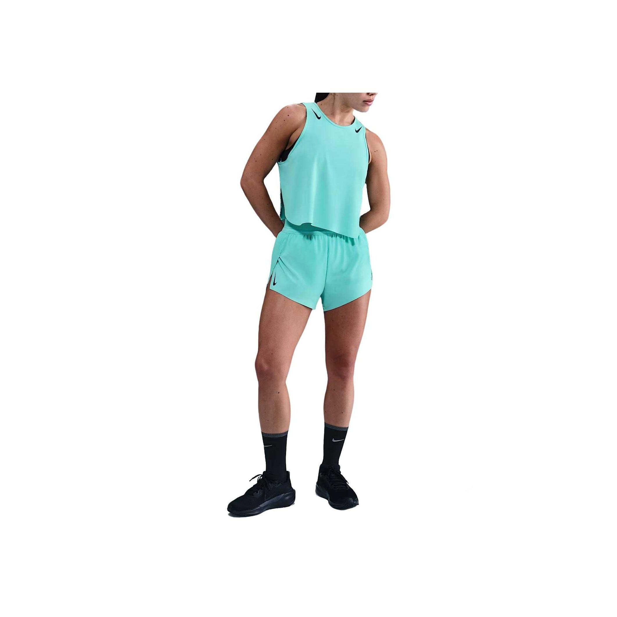 

Nike Aeroswift Adv Solid Color Skin-Friendly Comfortable Mid-Rise Running Shorts Women shorts FN2328-354 M