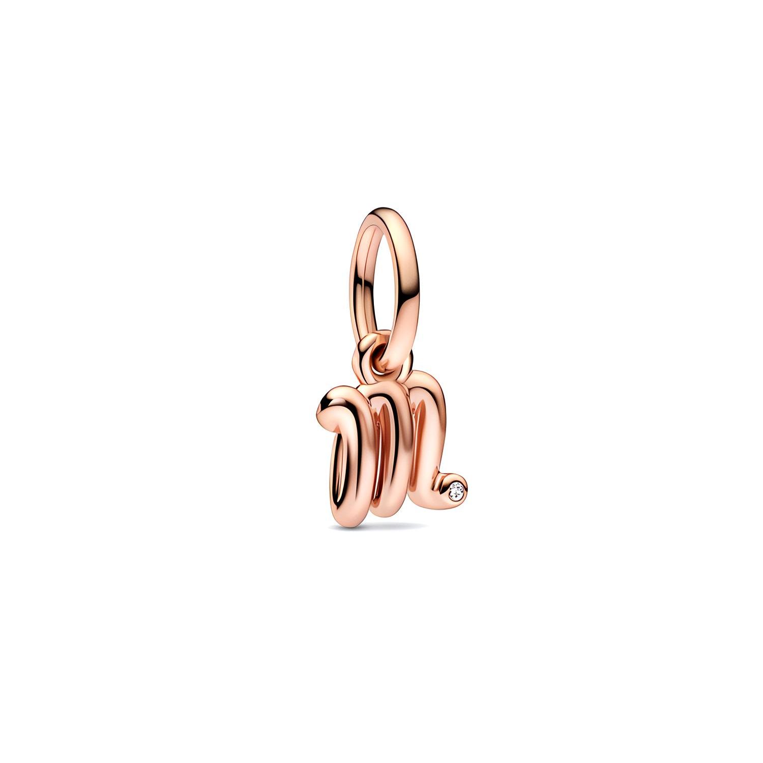 Pandora Exquisite Trendy Letter M Pendant Women jewelry Rose-Gold 782474C01 Rose Gold,F
