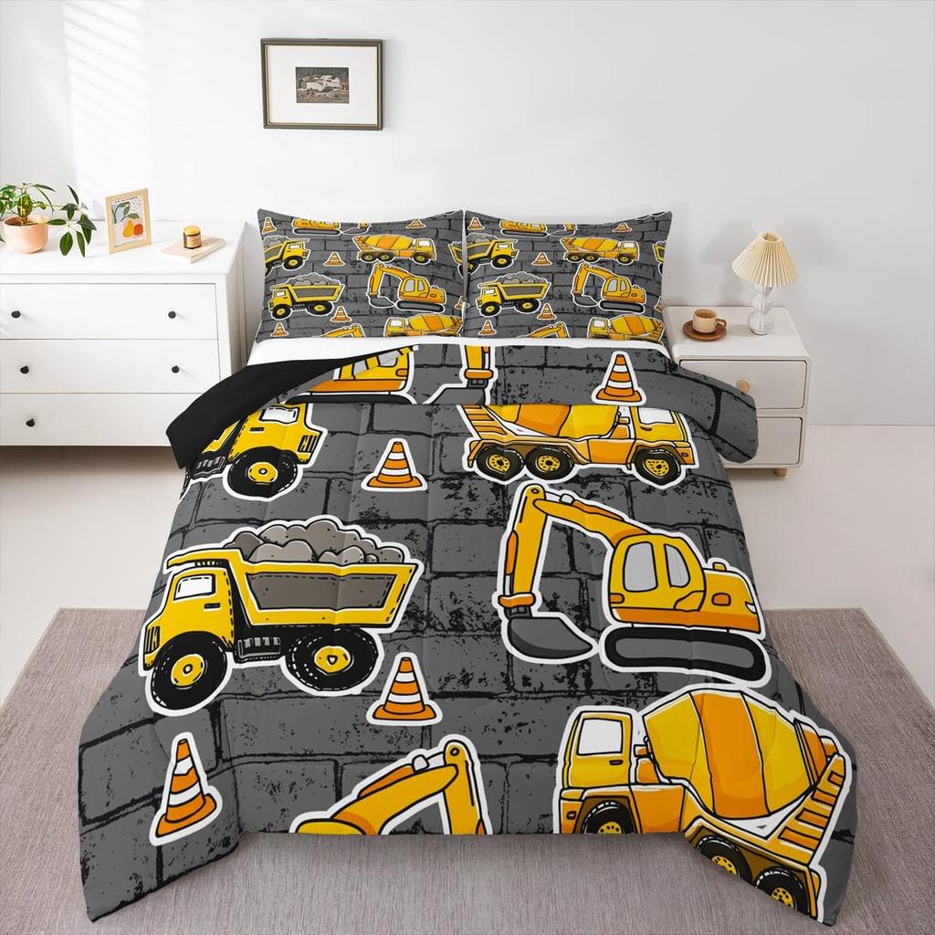 Erosebridal Teens Dirt Bike Comforter Set Twin Size, Motocross Rider Down Comforter for Kids Boys Adult Men, Motorbike Extreme Sport Bedding