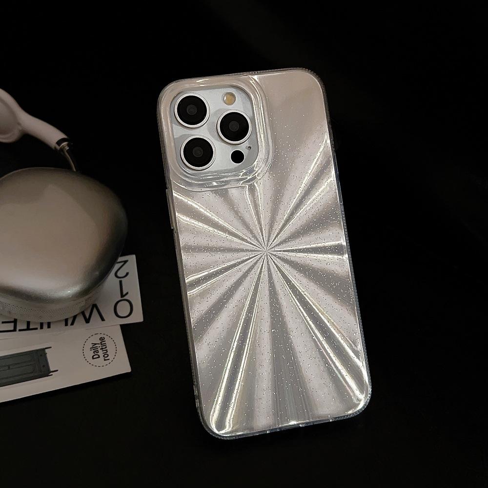 High End Sense Ins Aurora Laser Phone Case Suitable for 14 Apple 15pro Max Flash Powder Iphone13 Anti Fall 16