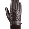 SARTOR Full-Touch Quilted Leather Gloves Brown