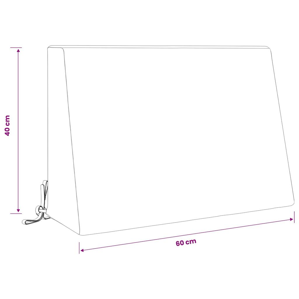 Back Cushion SOEST 100percent  Polyester Pink 60 x 20 x 40 cm