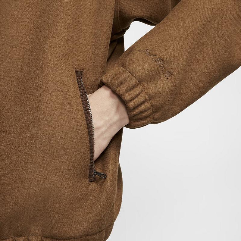 Nike Warm Soft Stylish Long Sleeve Sports Casual Corduroy Collar Jacket Men Jackets Dark-Khaki HQ4744281