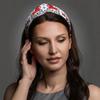 Fabric Horse-Shaped Embroidered Bird Headband For Women British Retro Hair Accessories For Girls Home Leisure Headwear Gift