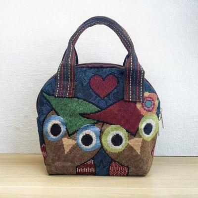 New Canvas Bag Medium Female Embroidery Jacquard Going Out Commuting Mobile Phone Change Shell Handbag