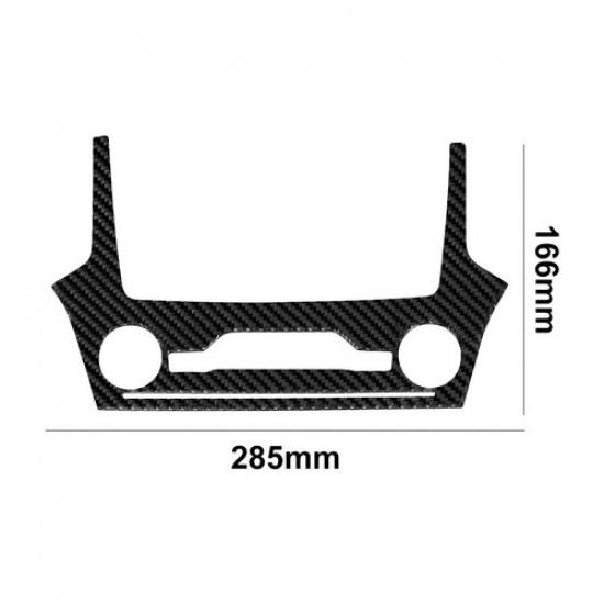 Carbon Fiber Interior Radio Console Cover Trim For Ford Explorer -