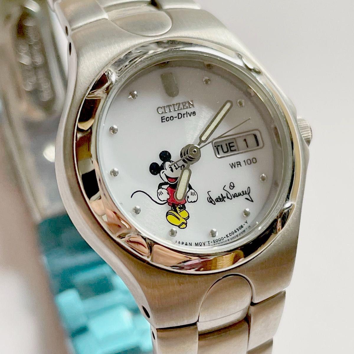 Used CITIZEN Eco-Drive Mickey Mouse Disney Collaboration Watch