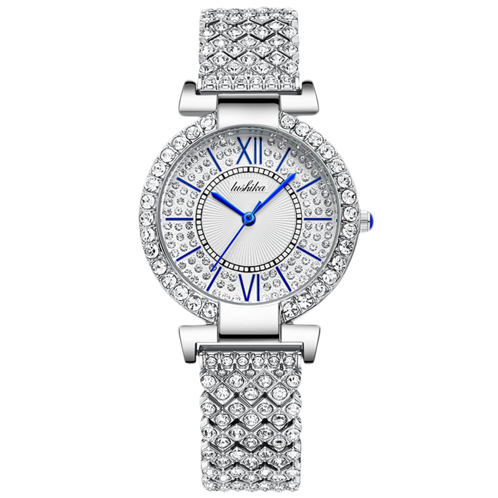 

Женские часы RORIOS, Стильные, Кварцевые, Аналоговый дисплей, Бриллиантовая отделка, Сверкающие, Водонепроницаемые, Браслет из нержавеющей стали, Повседневные, Женские часы,