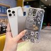 Dotyczy etui na telefon OPPO Reno15 z brokatowym galwanizowanym wykończeniem FindX9 retro kwiatowe narożniki odporne na upadek folia ochronna na obiektyw miękkie