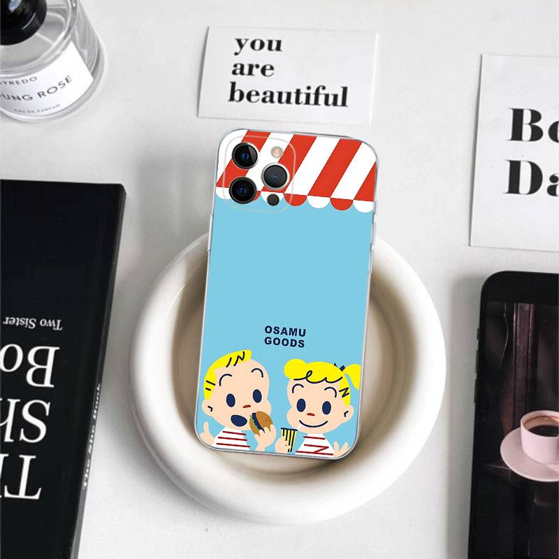 Fashion Osamu Goods Phone Case For IPhone 11 13 16 12 17 14 15 Pro Max Plus Soft Clear Back Cover Coque