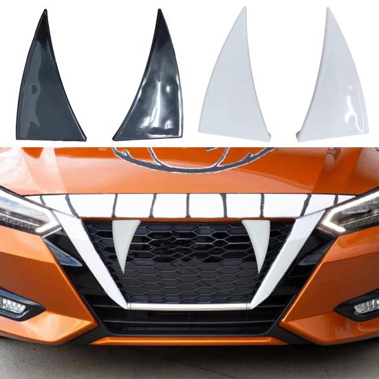 1 Pair Halloween Decoration Car Teeth Waterproof High Temperature Resistant Universal DIY Car Front Grille Ornaments
