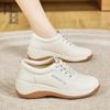 Thick Soled Small Leather Shoes for Women,  New Soft Soled Travel Shoes, Commuting and Walking Casual Single Shoes
