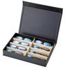 Eyeglasses Case for 8 Pairs for Reading and Small 8 Pairs 9839 (Suitable Sunglasses, Glasses, Eyeglasses, Watches, Items) BK/BE