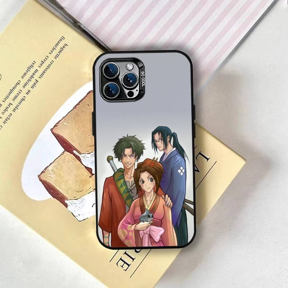 Anime S-Samurai C-Champloo Phone Case For iPhone 17,16,15,14,13,12,11 Plus,Pro Max,XS,Colorful Silver Phone Case Funda Cover