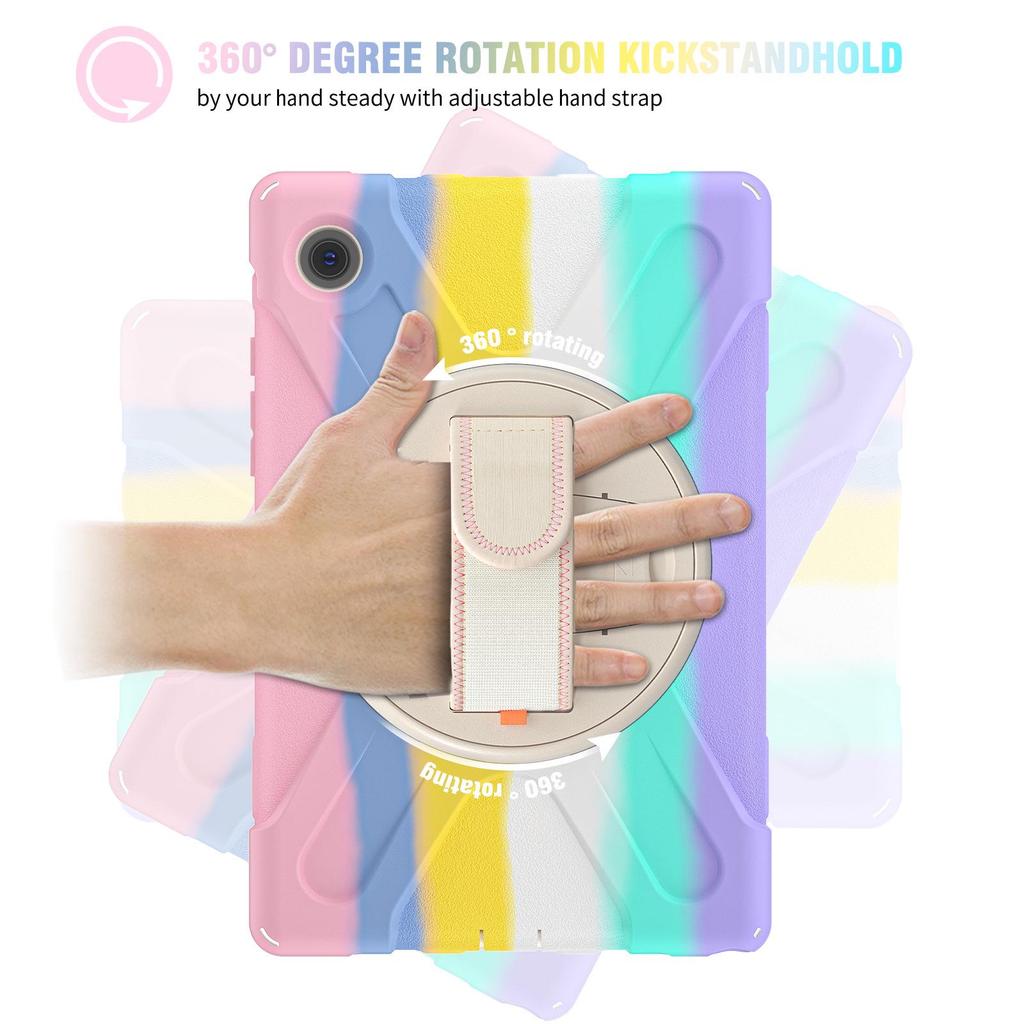 Nárazuvzdorné ochranné pouzdro pro Samsung Galaxy Tab A8 10,5 palce (X200/X205) - Design barevných bloků