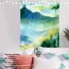 Rosa Kirschblüten Chinesische Landschaftsmalerei China Blüte Picknickmatte Hippie Trippy Wandteppich Wandkunst Dekor für Schlafzimmer Wohnzimmer