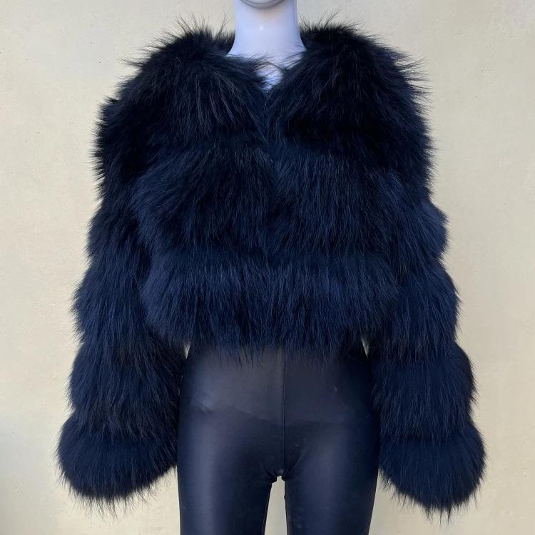 Super Winter Women Thick Faux Fur Coat Fur Jacket Plus Size Jackets Female Vest