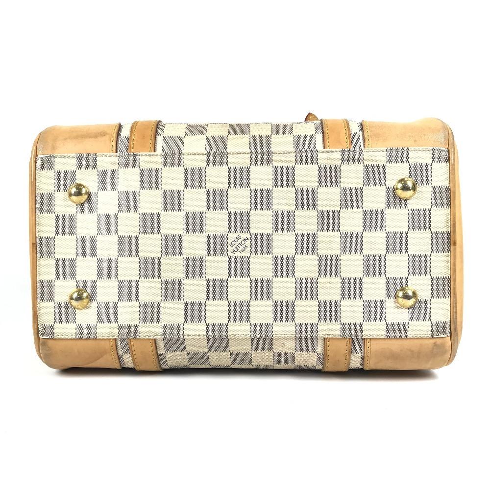 Louis Vuitton N52001 Damier Azur Berkeley PM Hand Bag Damier Azur Canvas White