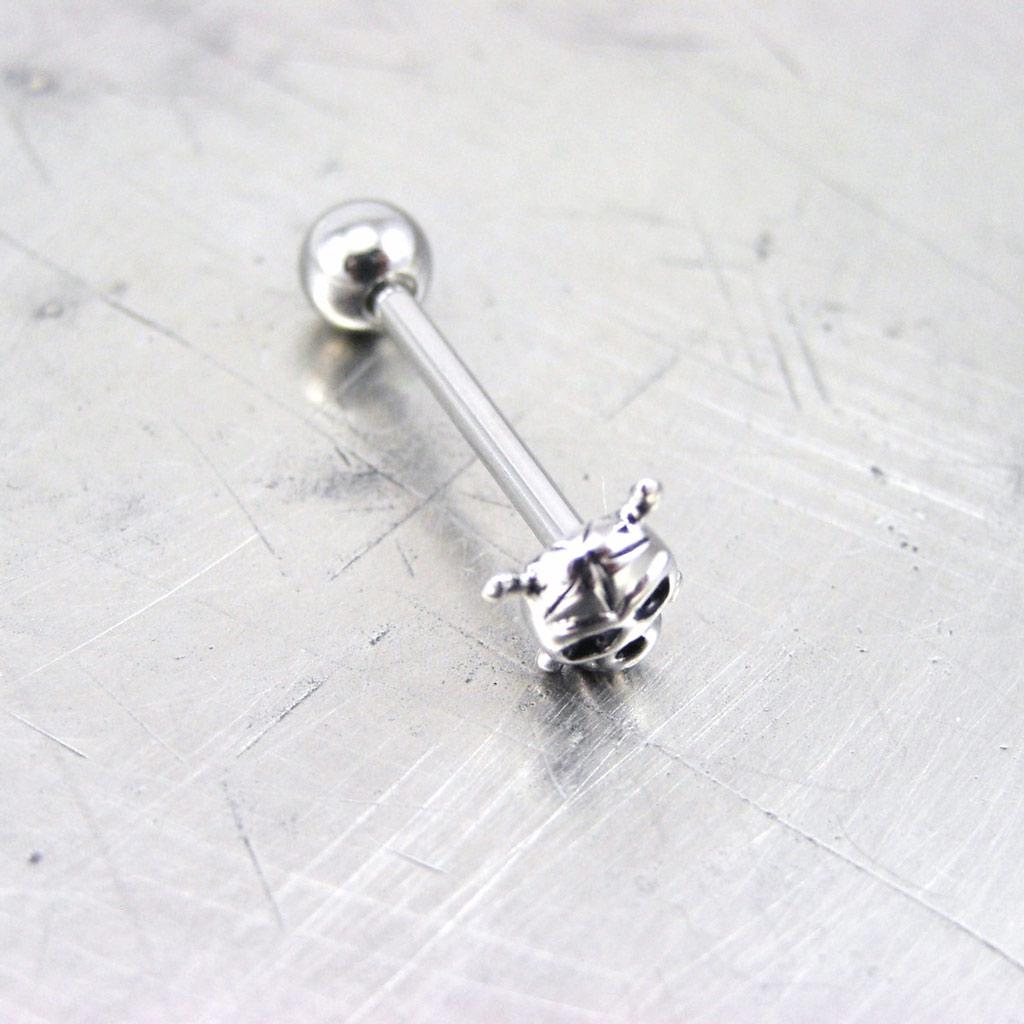 Les Trésors De Lily [F8790] - Piercing Langue 'Tête de Mort'