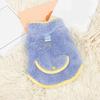 Reversible Plush Dog Clothes Pullover 2-legged Comfortable To Wear with Traction Ring Soft Warm Pet Winter Clothes