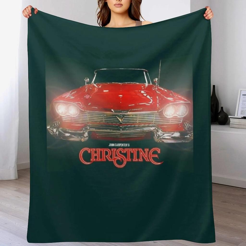 New Christine Horror Movie Throw Blanket Blankets For Sofas Kid'S Custom Nap Blankets