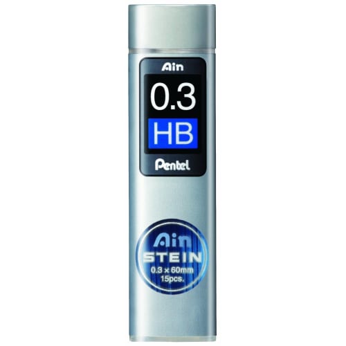 Pentel Stein Refill 0.3 HB Set of 5