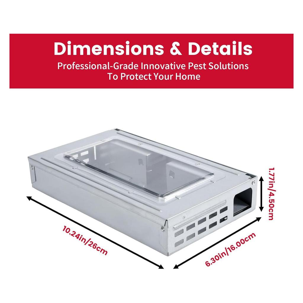 Humane Mouse Traps Indoor for Home, Live Mouse Trap Outdoor for Pest Control, Safe Catch and Release Mice Trap for Garage & Shed