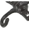 STOBAZA 2 Heavy Duty Coat Hook Cast Iron Cat Wall Hook,Decorative Hook Rustic Black Hooks,Single Key Hook Animal Wall Hanging Hook,Suitable for
