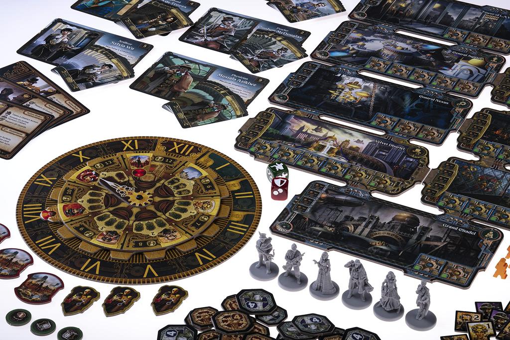 City of the Great Machine Board Game Players Ages Steampunk Hidden Moves Solo Average Playtime Minutes 1-4 14+ One-to-Many Co-op & 45-90