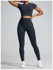 European High-Waist Peach Butt Lift Yoga Pants - Quick Dry, Slimming & Tight Fit for Running & Fitness