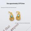 24K Gold-Plated S925 Sterling Silver Hexagram Spacer Beads & Feather Pendant for DIY Jewelry.