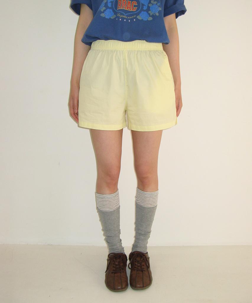 RONRON Heart Pocket Trunk Short Pants Lemon