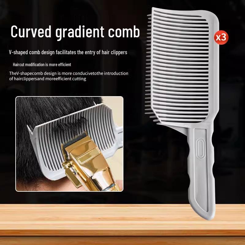 Pánský plochý hřeben na strojek: Kadeřnická nezbytnost pro pozicování při přechodech a stříhání vlastních vlasů