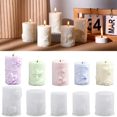Silicone Candle Mould Honeycomb Artisanal Designs Reusable For Baking Soap Creation